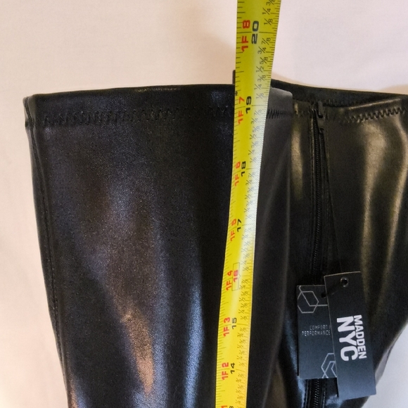 Madden NYC Black Heeled Boots - Picture 9 of 10